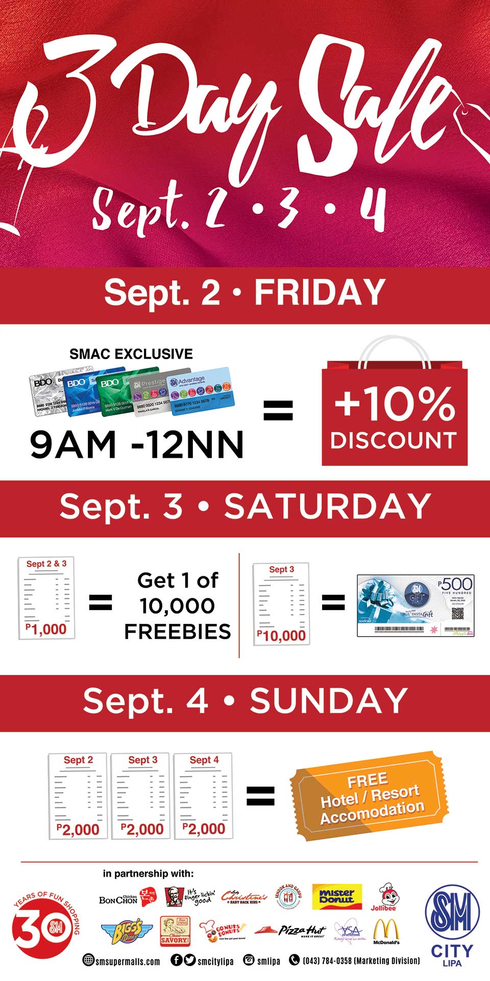 9 Shopping Tips for SM Lipa’s 3-day Sale