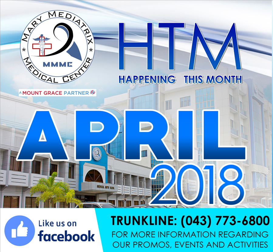 Happening this Month of April at the Mary Mediatrix Medical Center